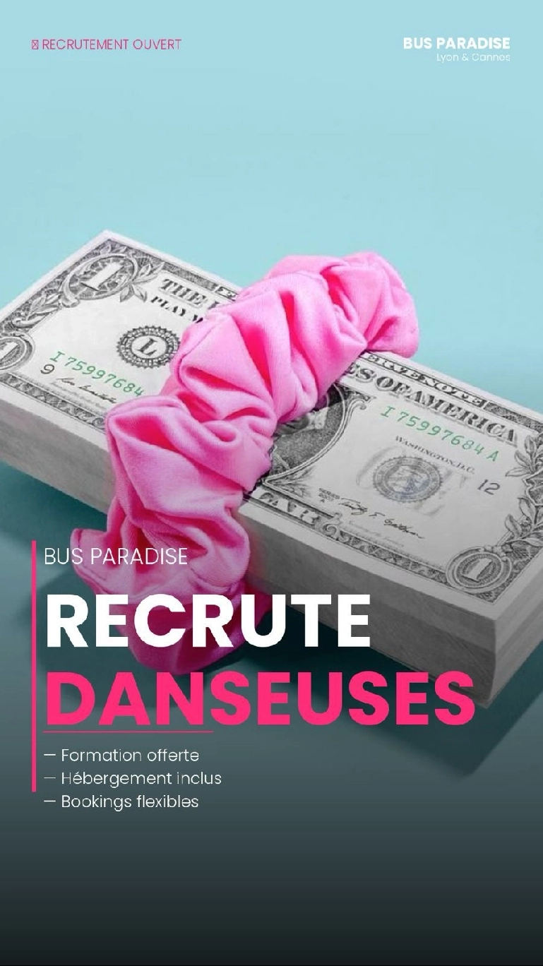 Bus Paradise recrute des danseuses à Lyon & Cannes — Postulez maintenant